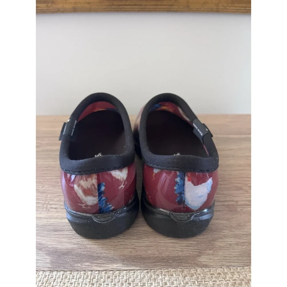 SLOGGERS Womens 6 GARDEN‎ Shoe Rain Boot Barn Chicken Waterproof Dark Red W1